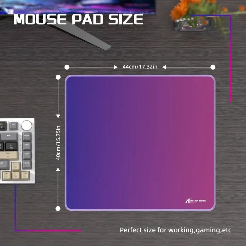 Коврик для мыши ATTACK SHARK CM03 eSport Violet-Blue gradient (CM03VBG_AS)