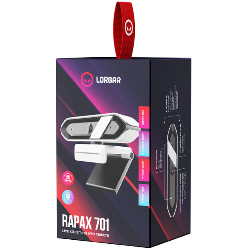 Lorgar Rapax 701 Streaming 2K White (LRG-SC701WT)