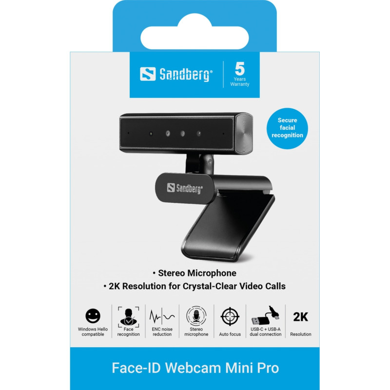 Веб-камера Sandberg Face Scan Webcam Mini Pro (134-44)
