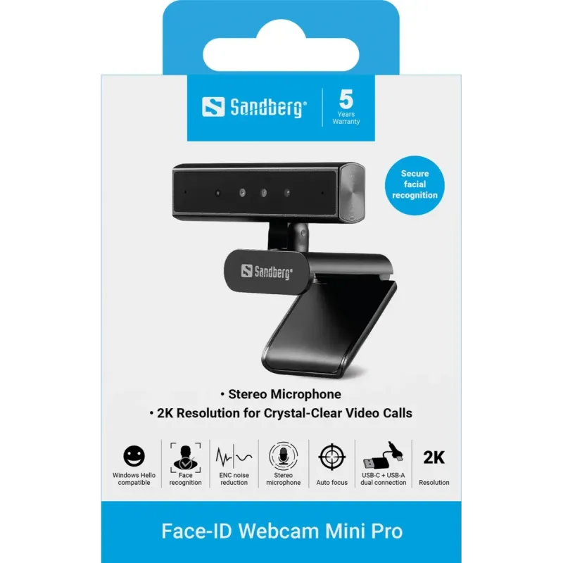 Веб-камера Sandberg Face Scan Webcam Mini Pro (134-44)