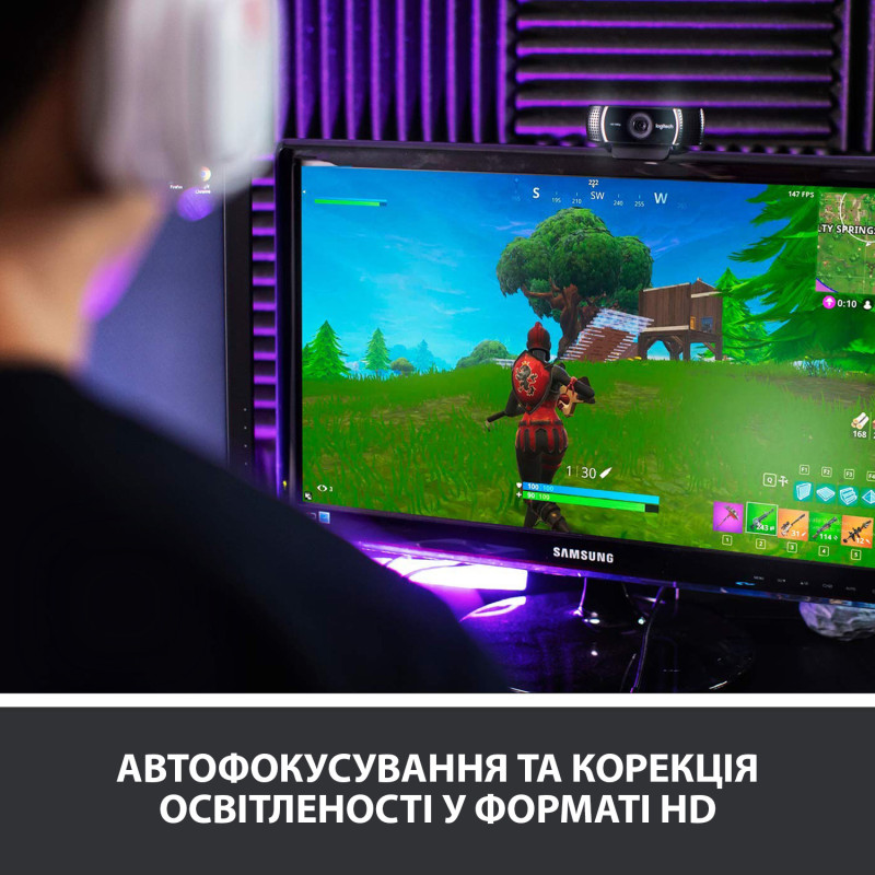 Веб-камера Logitech C922 Pro Stream (960-001088, 960-001087)
