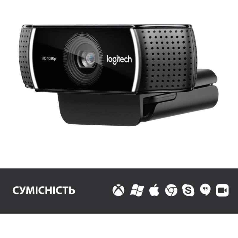 Веб-камера Logitech C922 Pro Stream (960-001088, 960-001087)