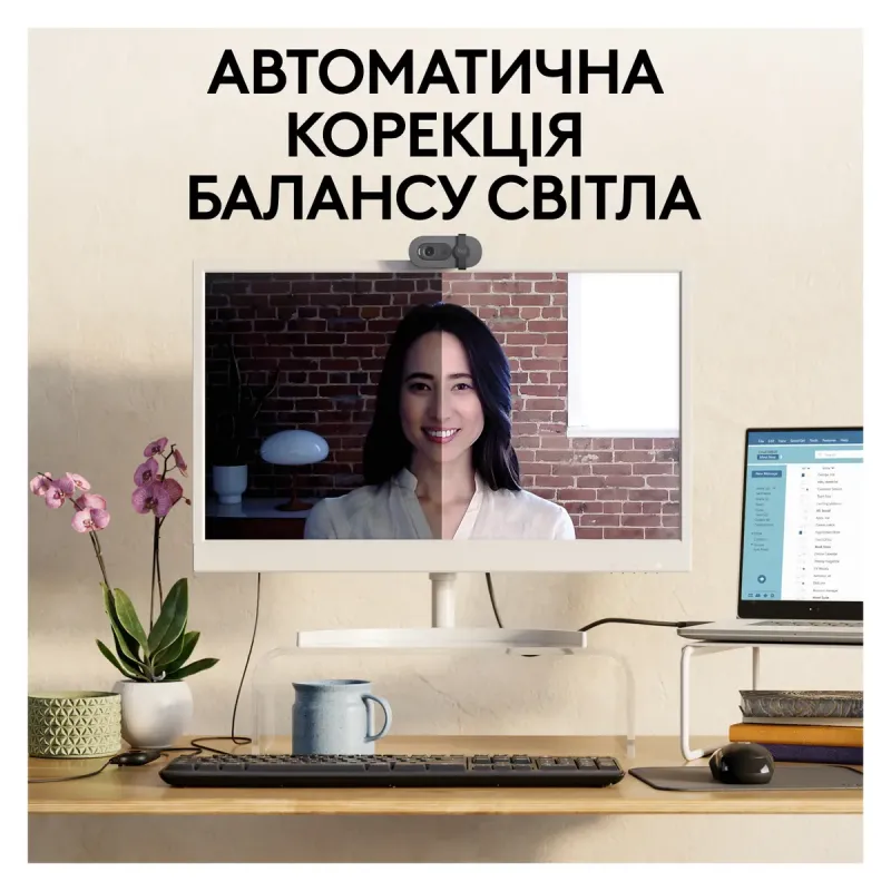 Веб-камера Logitech Brio 100 Full HD Graphite USB (960-001585)
