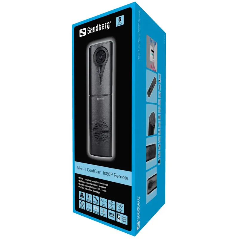 Веб-камера Sandberg All-in-1 ConfCam 1080P Remote (134-23)