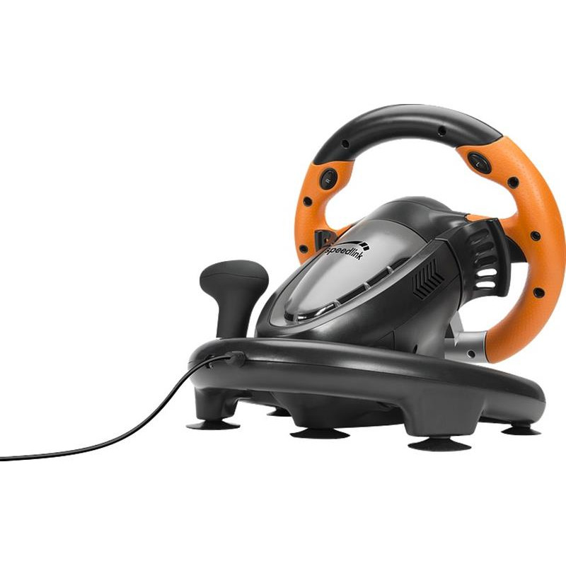 Игровой контроллер Speed-Link DRIFT O.Z. Racing Wheel PC, black-orange (SL-6695-BKOR-01)