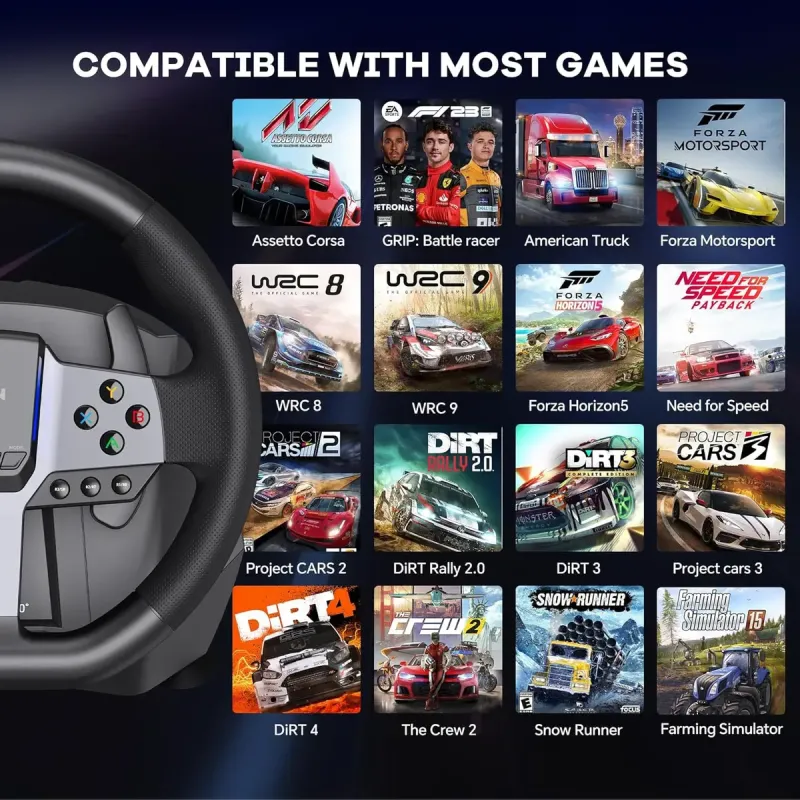 Игровой контроллер PXN V9 GEN2 Racing Wheel (PXN-V9GEN2)