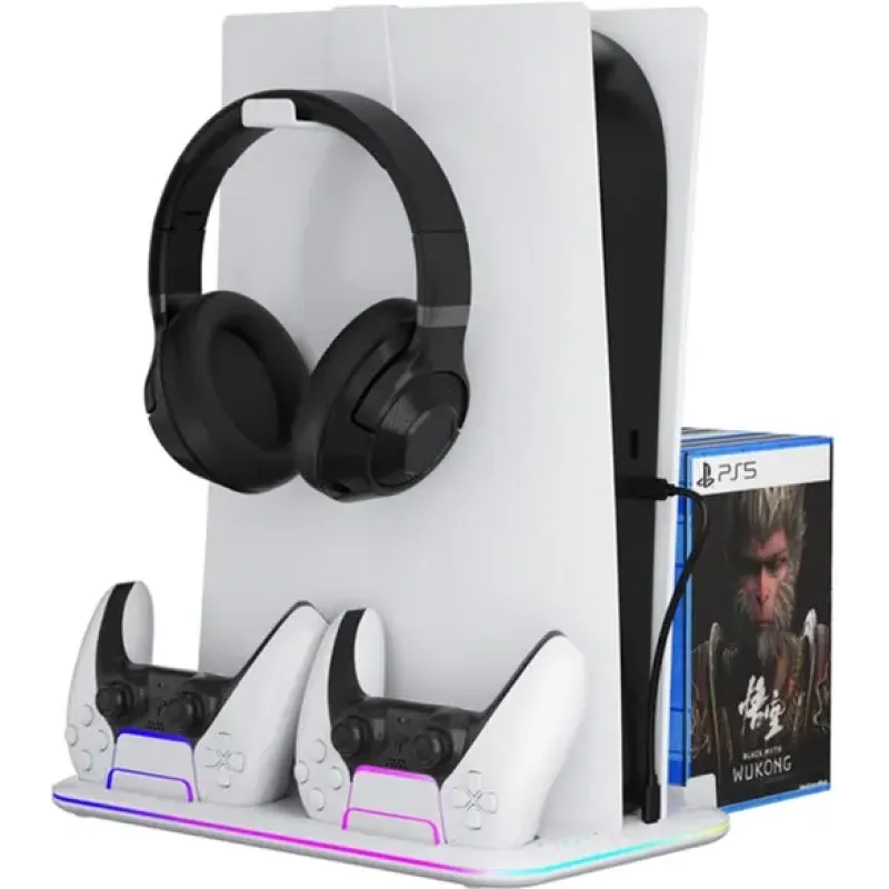 Игровой контроллер Canyon CS-51 RGB Charge White (CND-CSPS5W-1)