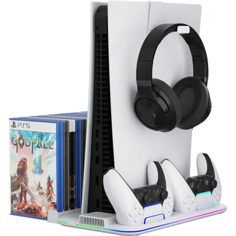 Игровой контроллер Canyon CS-51 RGB Charge White (CND-CSPS5W-1)