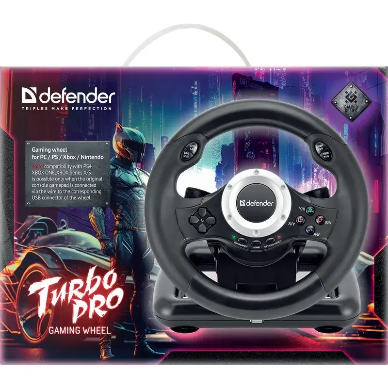 Ігровий контролер Defender Turbo Pro для PC/PS3/PS4/Xbox (64291)
