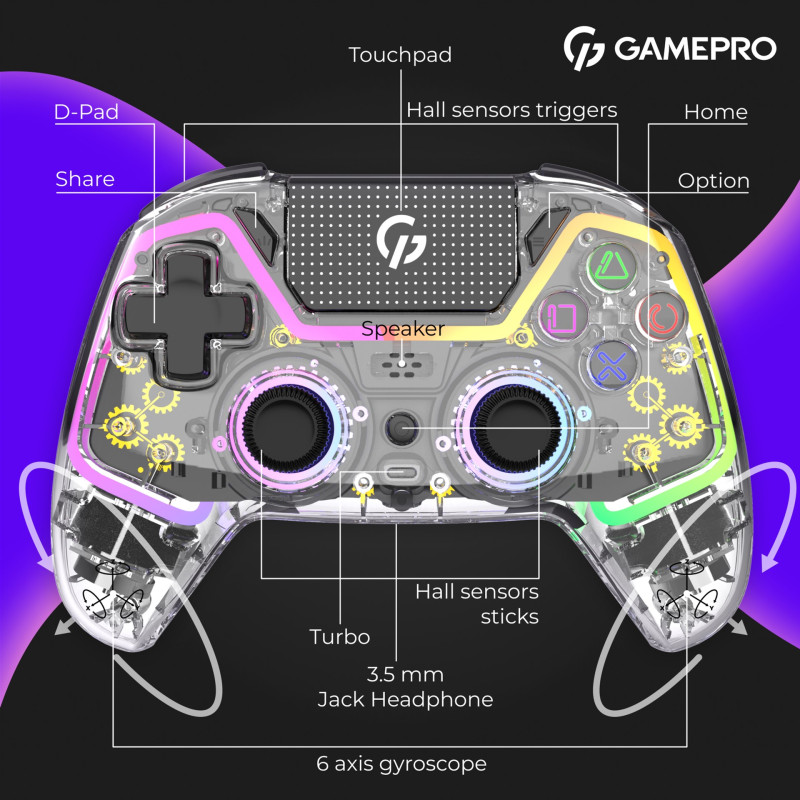 Игровой контроллер GamePro GPS13T Transparent
