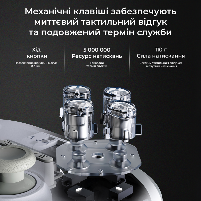 Ігровий контролер Ajazz GP100 White (GP100-W)