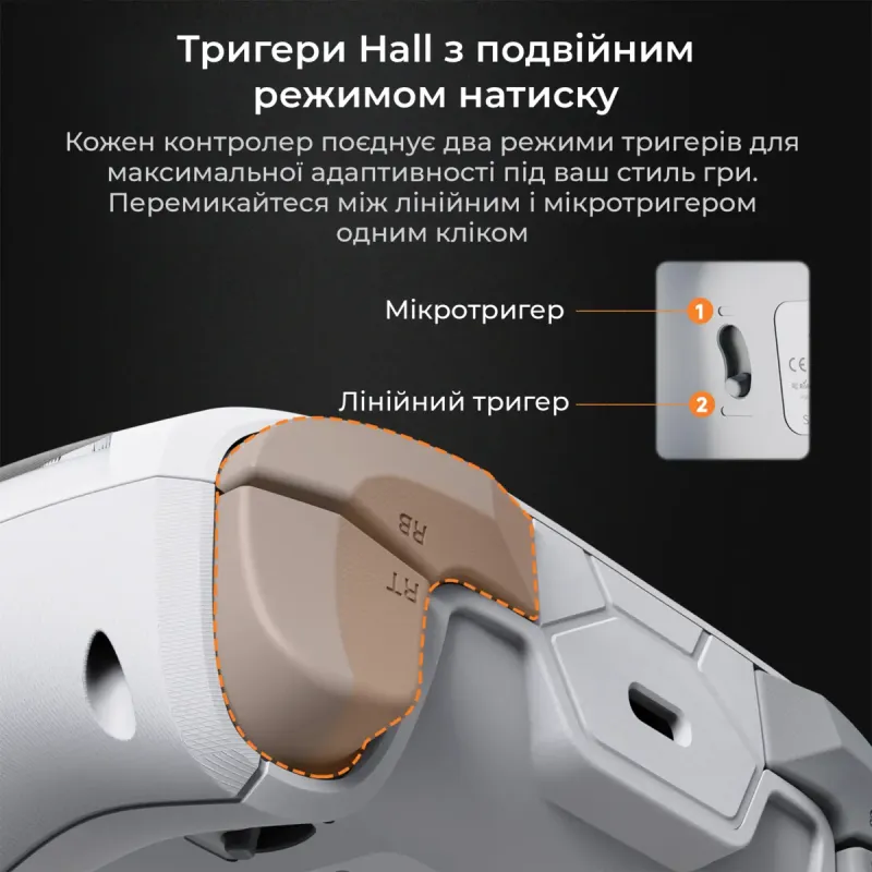 Игровой контроллер Ajazz GP100 White (GP100-W)