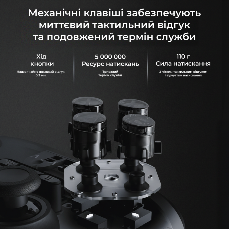 Ігровий контролер Ajazz GP100 Black (GP100-B)