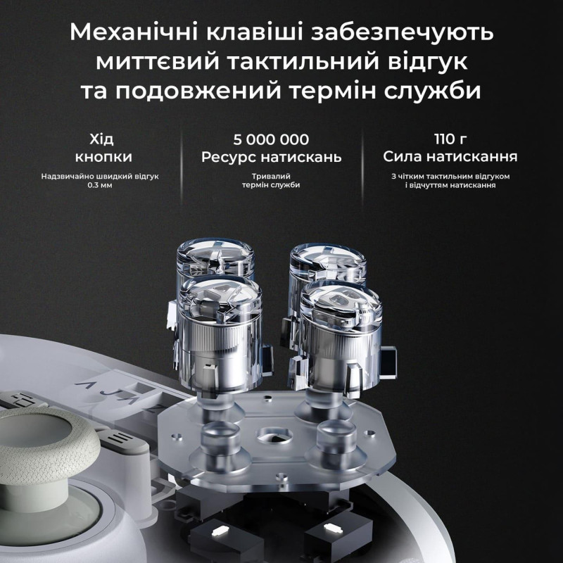 Ігровий контролер Ajazz GP100 Set White (GP100S-W)