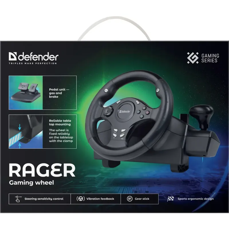 Ігровий контролер Defender Ranger Black (64067)