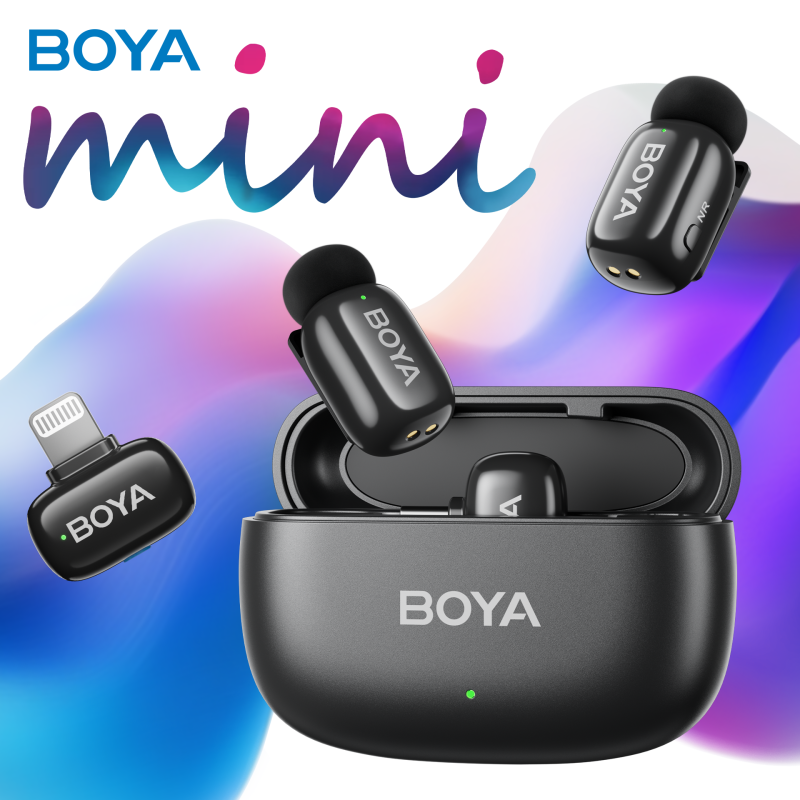 Микрофон BOYA mini-12 Type-C/Lightning Black