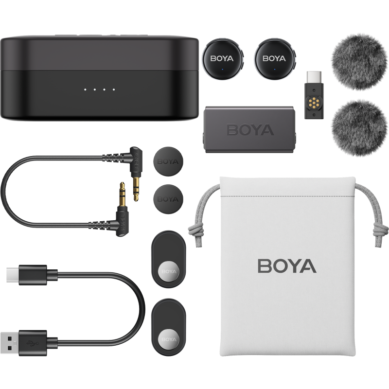 Микрофон BOYA LINK 3-02 Type-C/TRS Black