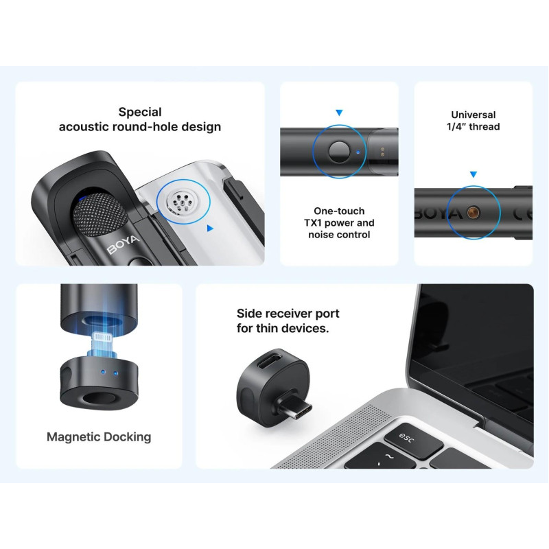 Мікрофон BOYA Magic-07 Type-C Black