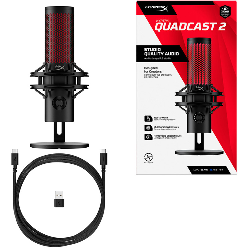 Микрофон HyperX QuadCast 2 Black (872V1AA)