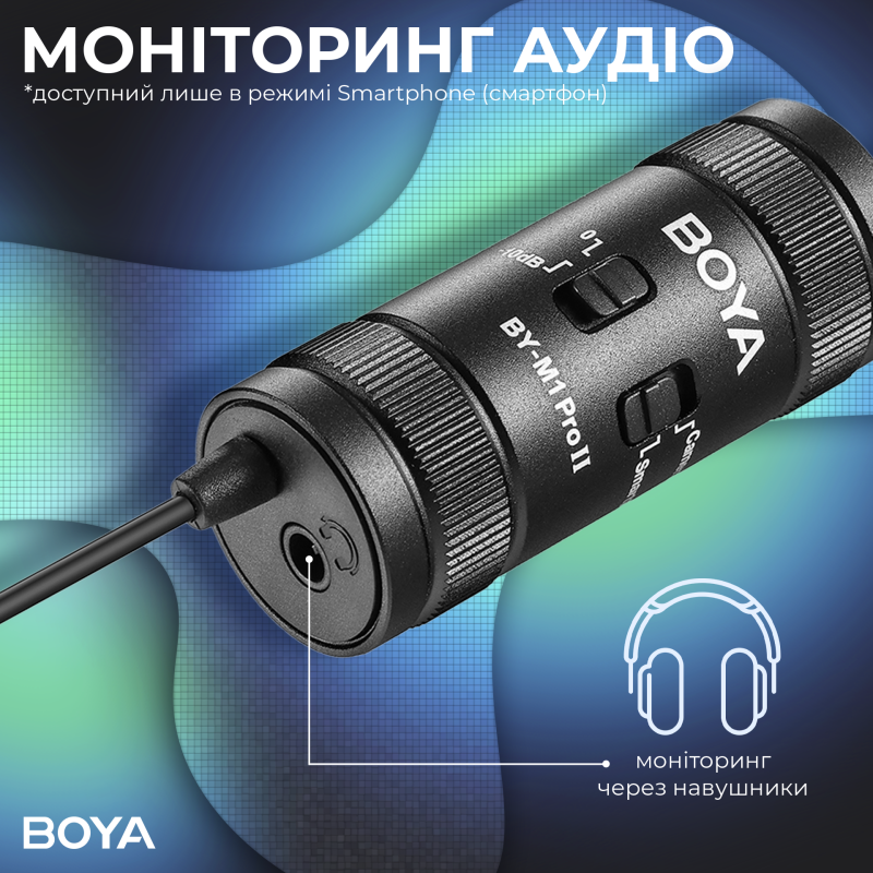 Мікрофон BOYA BY-M1 Pro II Black