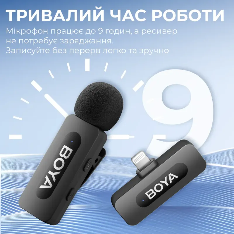 Мікрофон BOYA BY-V2 Lightning Black