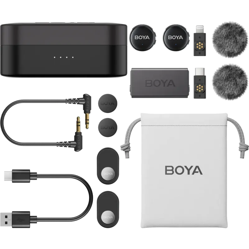 Мікрофон BOYA LINK 3-01 Type-C/TRS/Lightning Black