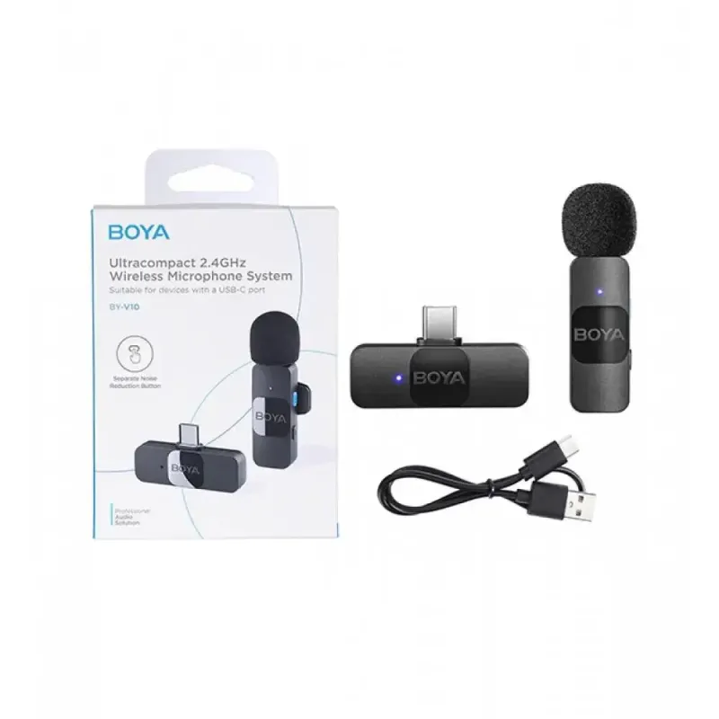 Микрофон BOYA BY-V10 Type-C Black