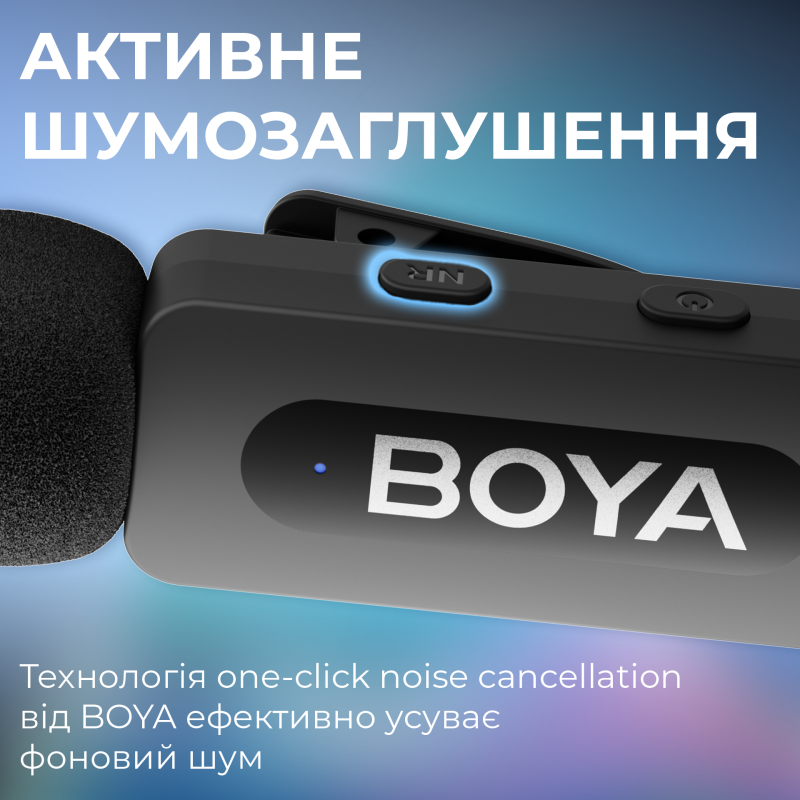 Мікрофон BOYA BY-V3 combo Type-C/Lightning Black