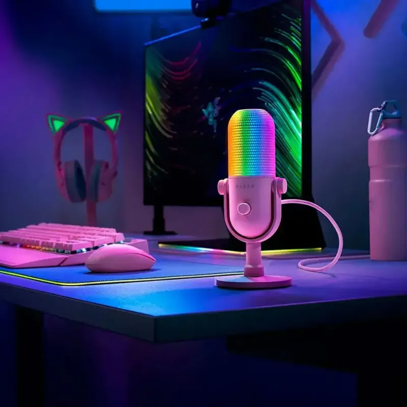 Микрофон Razer Seiren V3 Chroma Quartz (RZ19-05060300-R3M1)