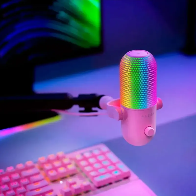 Микрофон Razer Seiren V3 Chroma Quartz (RZ19-05060300-R3M1)