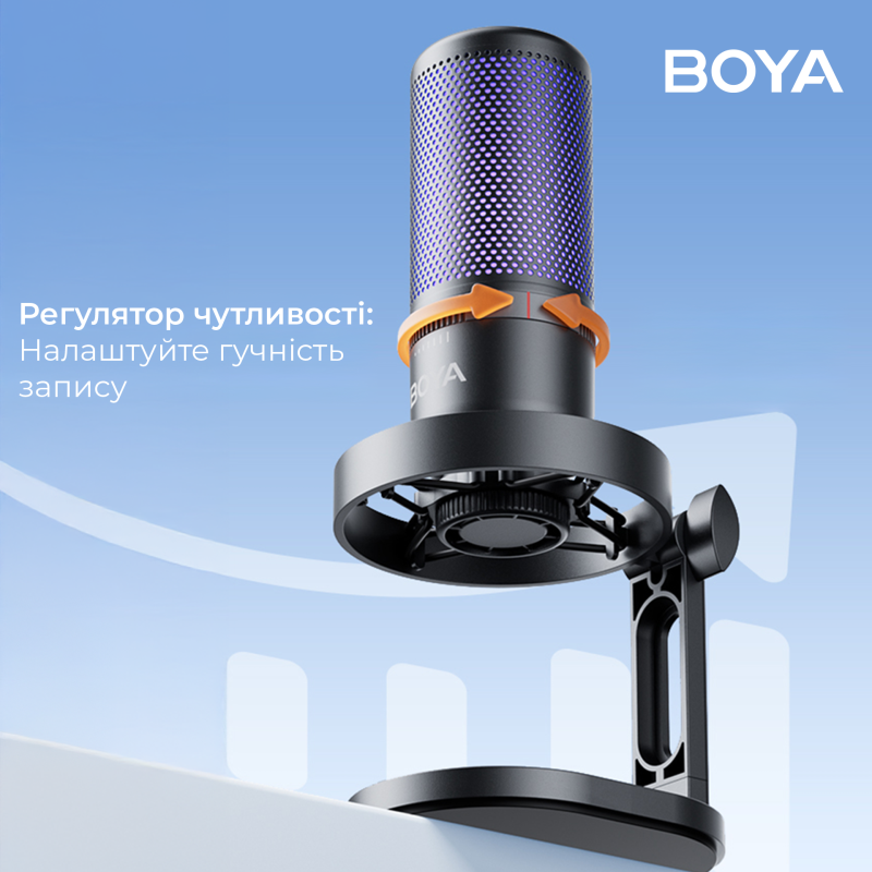 Мікрофон BOYA K3-02 RGB Black