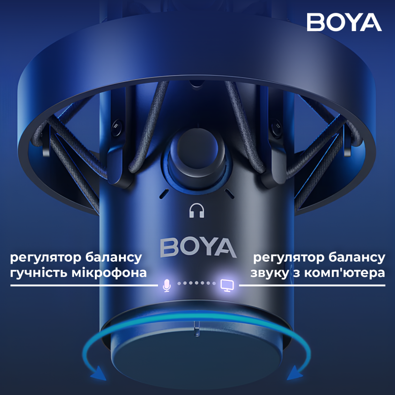 Мікрофон BOOYA K5-02 RGB Black
