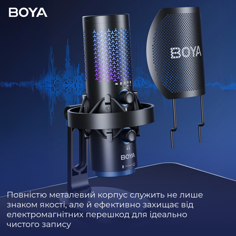 Мікрофон BOOYA K5-02 RGB Black