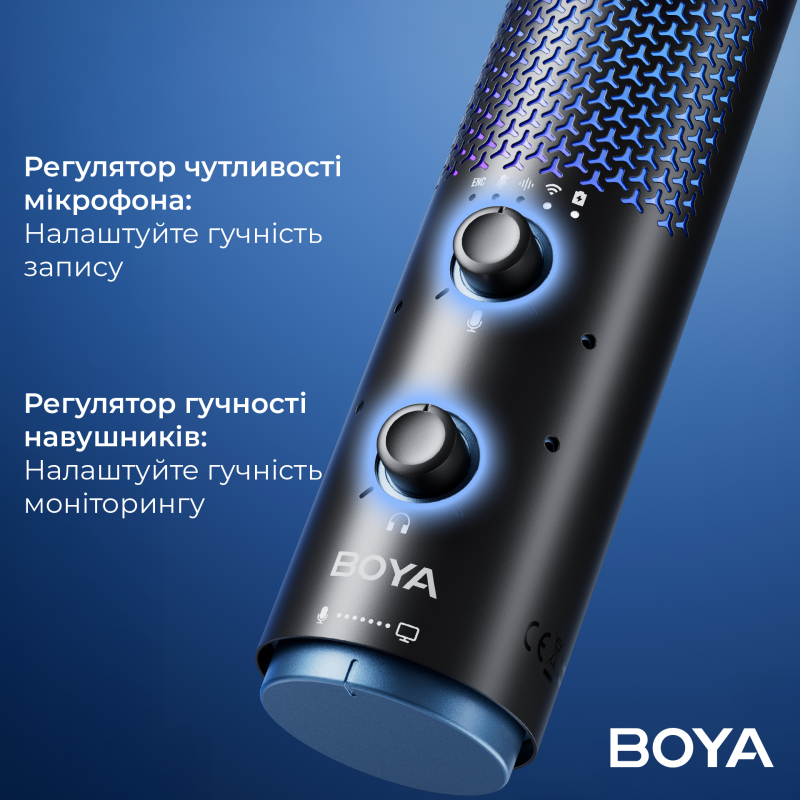 Мікрофон BOOYA K5-02 RGB Black