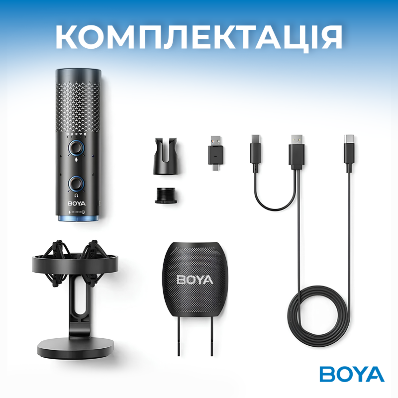 Мікрофон BOOYA K5-02 RGB Black