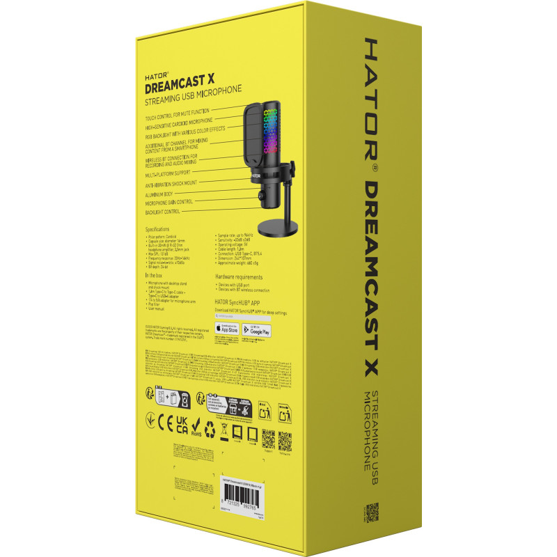 Мікрофон Hator Dreamcast X RGB Black (ESS10)