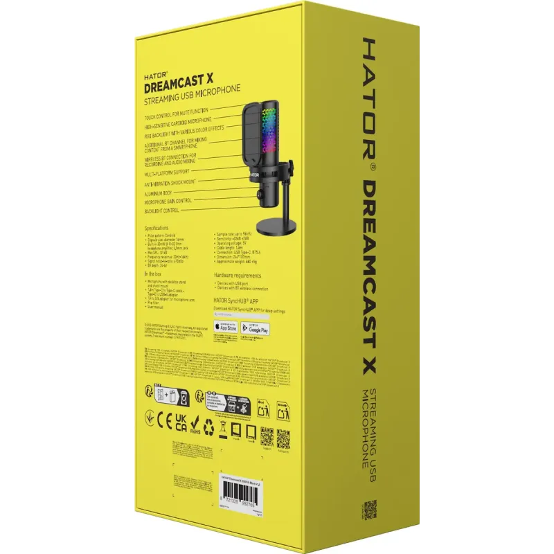Микрофон Hator Dreamcast X RGB Black (ESS10)