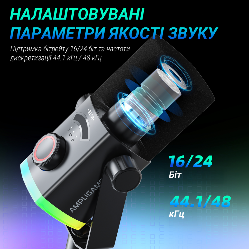 Мікрофон Fifine AM8PROT USB/XLR Black