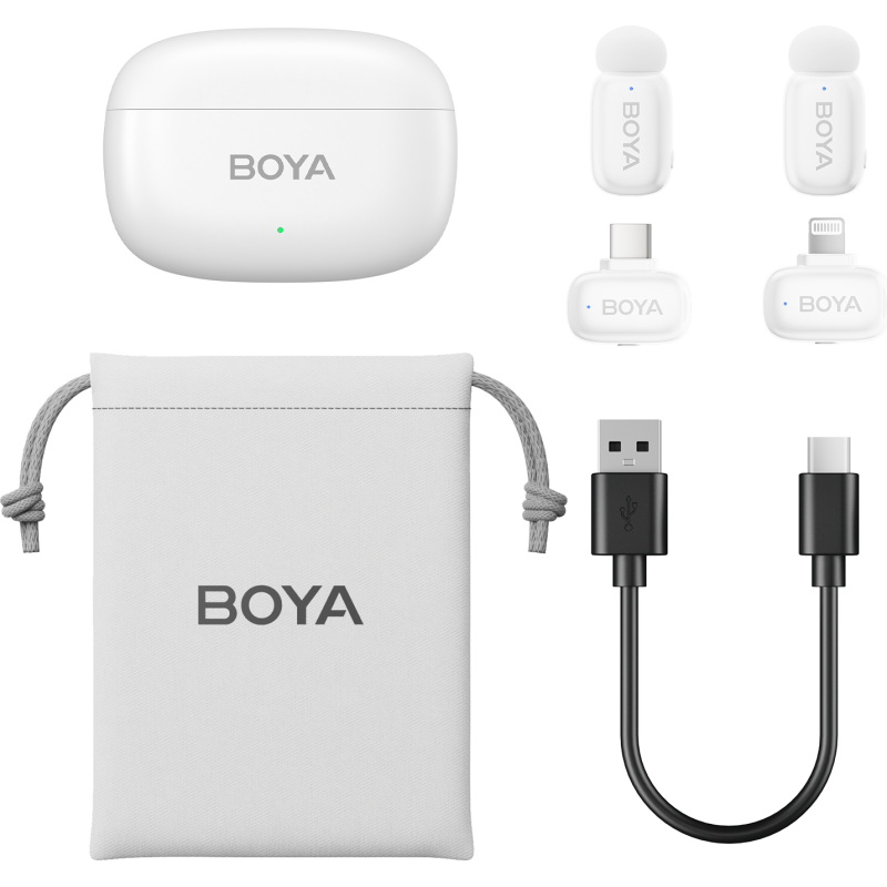 Микрофон BOYA mini-13 Type-C/Lightning White