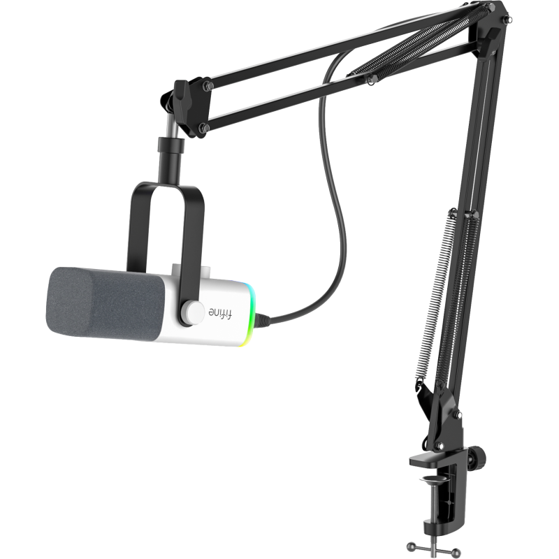 Мікрофон Fifine AmpliGame AM8T White