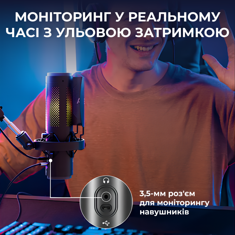 Мікрофон BOYA K9 RGB Black