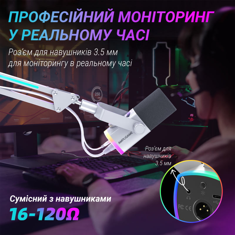 Мікрофон Fifine AM8PROTW