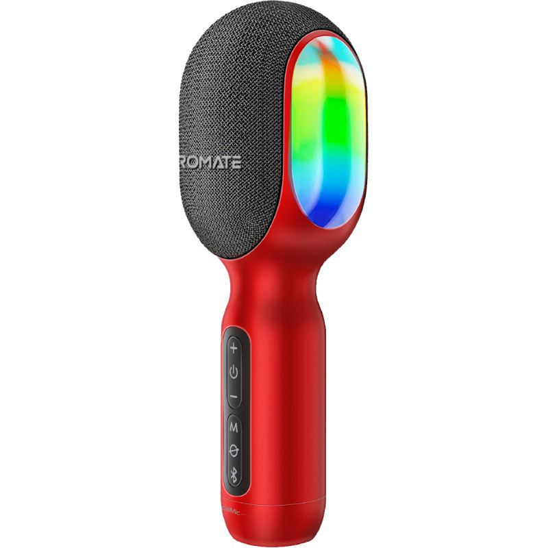 Promate VocalMic Bluetooth 2 x AUX LED Red (vocalmic.red)
