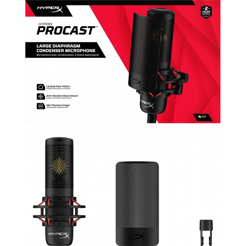 Мікрофон HyperX ProCast Black (699Z0AA)