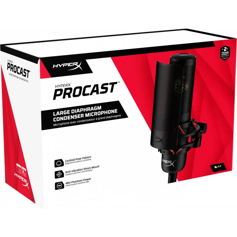 Мікрофон HyperX ProCast Black (699Z0AA)