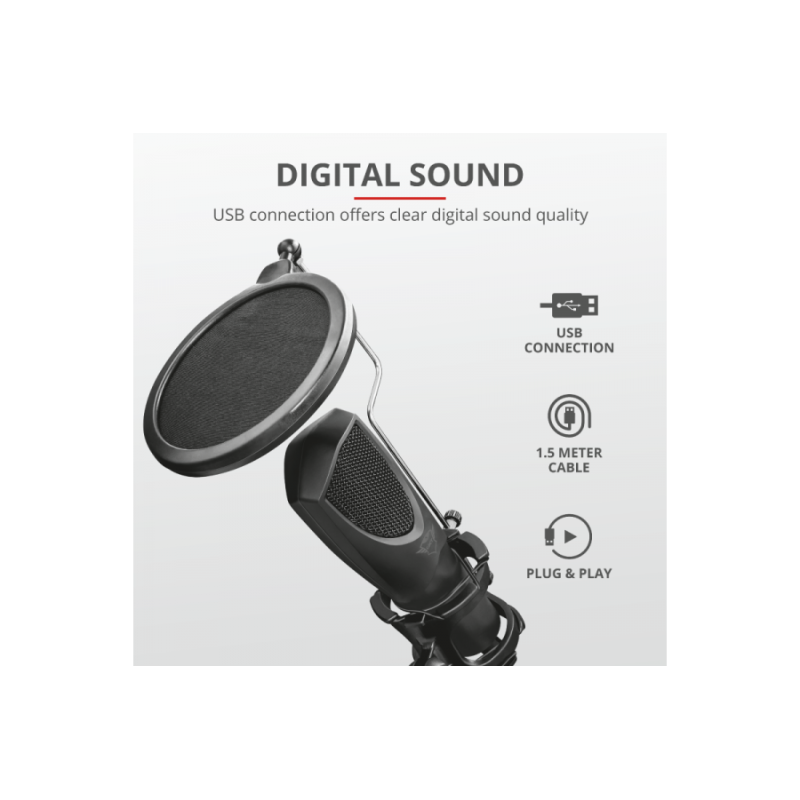 Trust GXT 232 Mantis streaming microphone (22656)