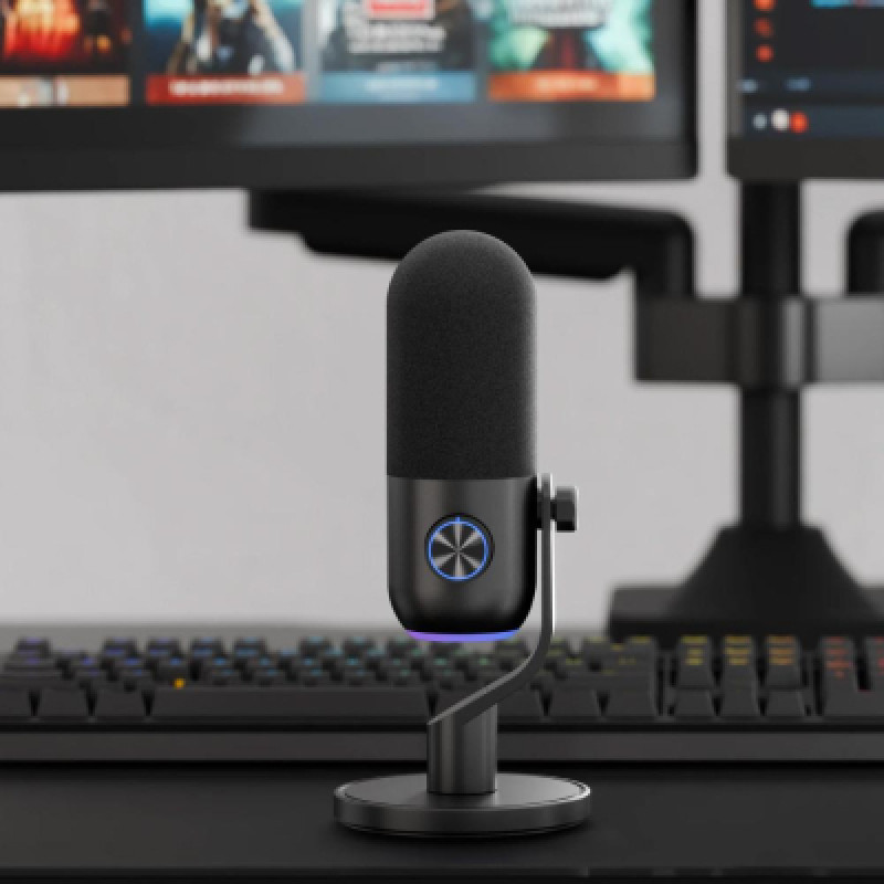 Микрофон Streamplify MIC MINI-48-RGB-ST (SPMC-MM1C327.11) Black