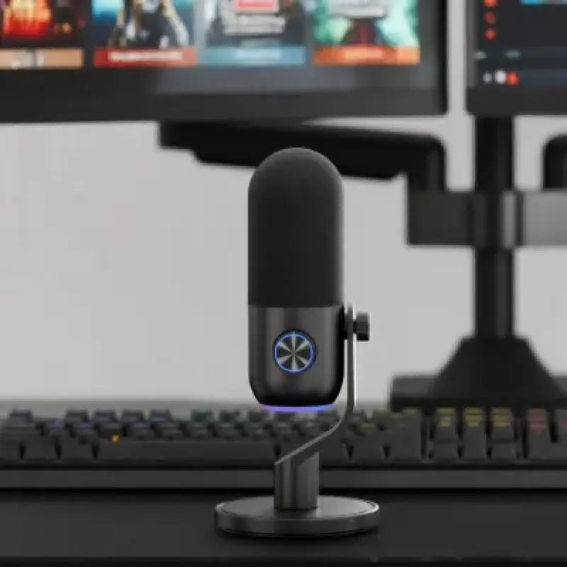 Микрофон Streamplify MIC MINI-48-RGB-ST (SPMC-MM1C327.11) Black