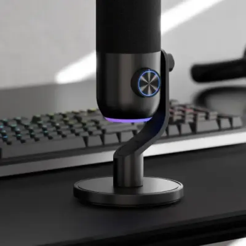 Микрофон Streamplify MIC MINI-48-RGB-ST (SPMC-MM1C327.11) Black