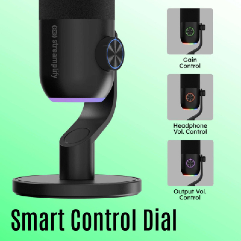 Микрофон Streamplify MIC MINI-48-RGB-ST (SPMC-MM1C327.11) Black